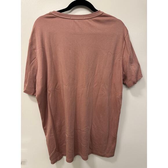 Robert Barakett Men's XL Solid Pink Georgia Short Sleeve Crewneck Tee - Picture 3 of 6